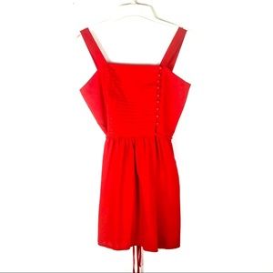 Vintage red smock top